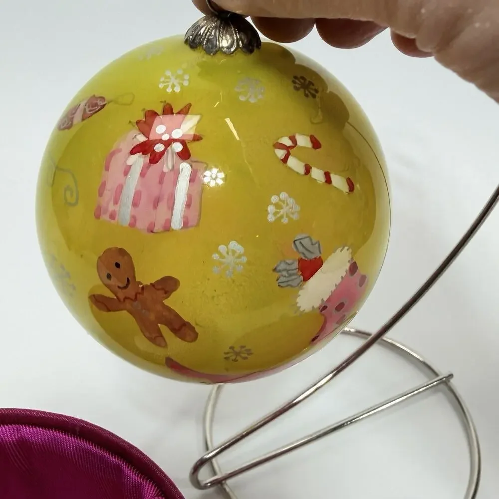 Pier 1 Li Bien Glass Christmas Ornament 3
